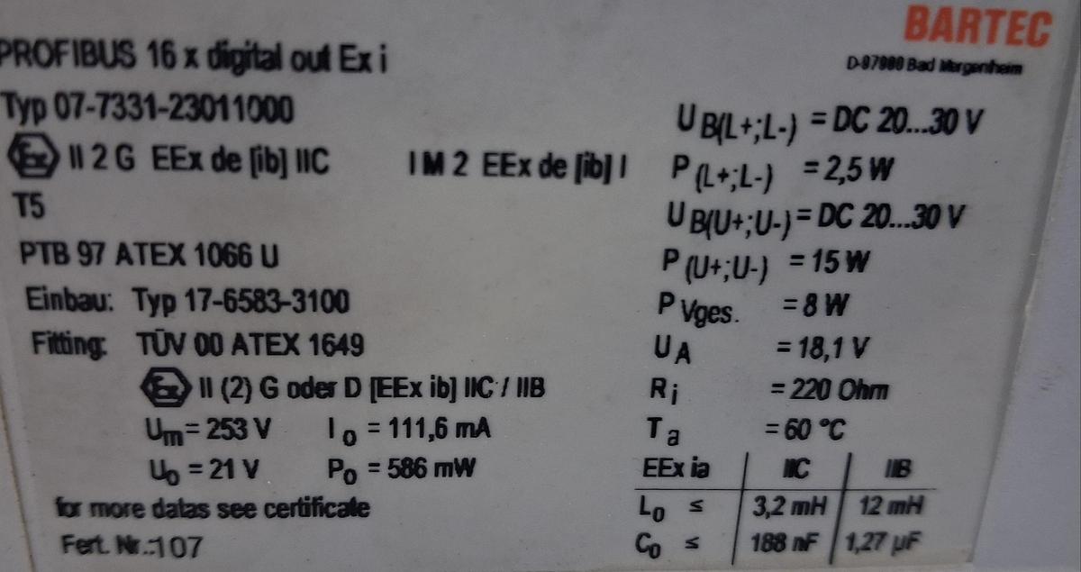 Gebraucht Bartec 3,5