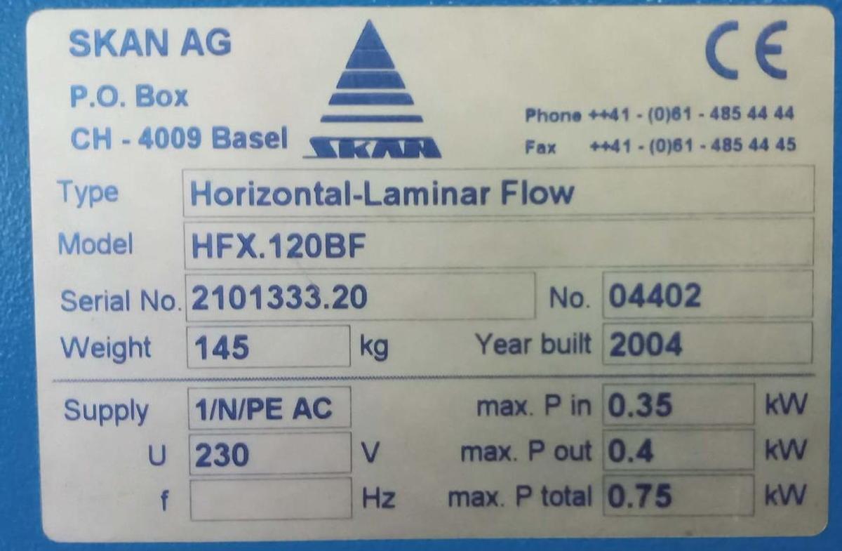 Gebraucht Skan Workstation Laminarflow-Anlage HFX180BF