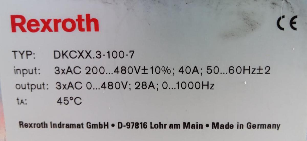 Bosch Rexroth Indramat Eco Drive DKCXX.3-100-7