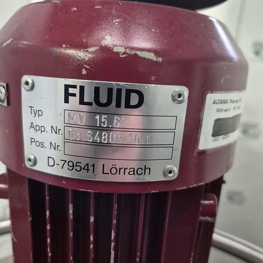 Gebraucht Rührbehälter mit Edelstahlkonstruktion und Fluid MD 15.62 Motor