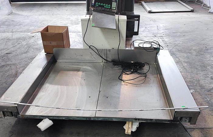 Gebraucht Mettler Toledo Bodenwaage KN1500G-4 bis 1500 Kg mit ID7xx Waage