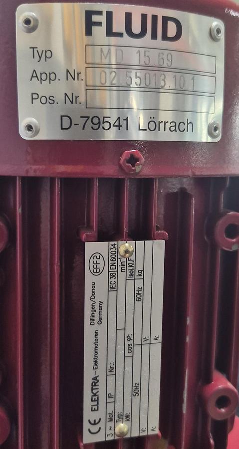 Gebraucht FLUID Rührbehälter Typ MD 15.69