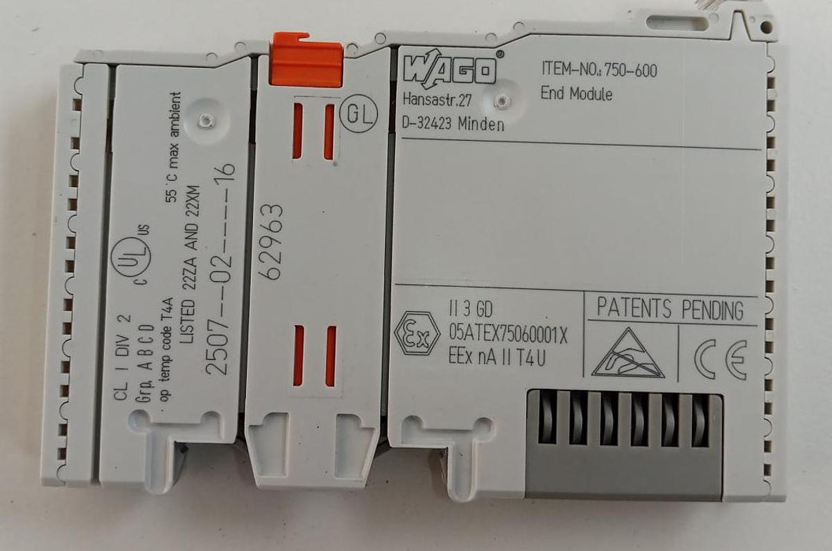 Gebraucht Wago Endmodul ITEM-No750-600