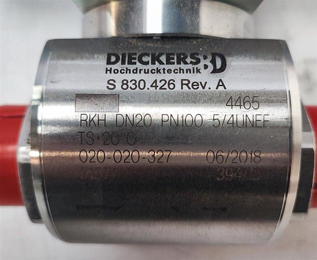 Dickers Hochdruckventil S830.426 mit MAX Process Antrieb GTKB.9/2S0.00