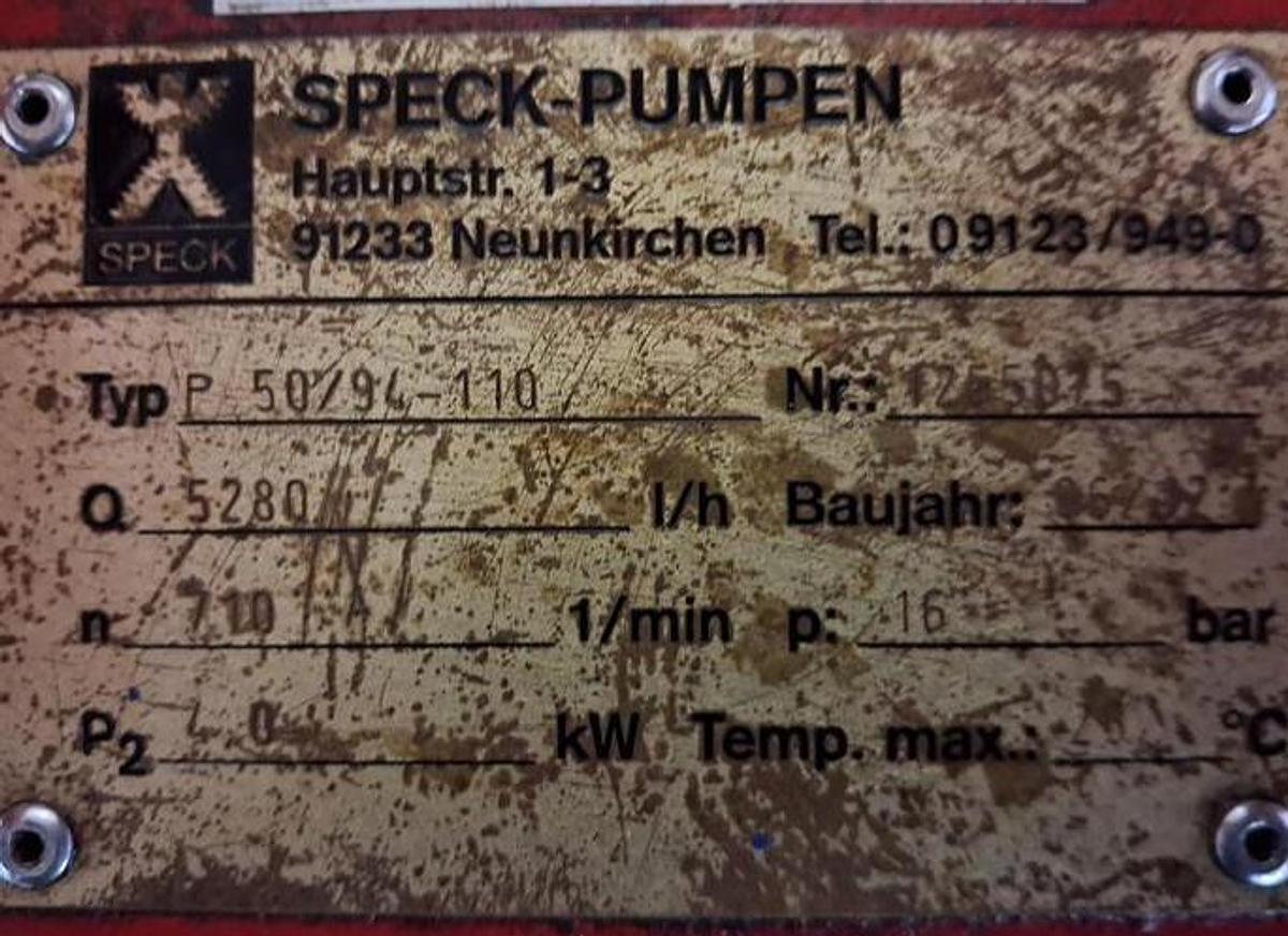 Gebraucht Speck Pumpen
