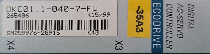 Gebraucht Indramat Digitaler Servoregler DKC01 1-040-7-FW