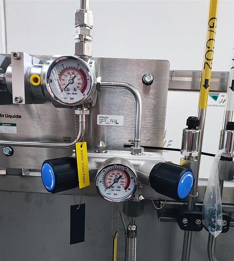 Gebraucht Edelstahl Sicherheitsstation für Sauerstoffflaschen