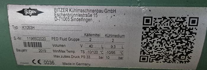 Gebraucht Bitzer Kälteanlage K1053H / S6F-30.2Y