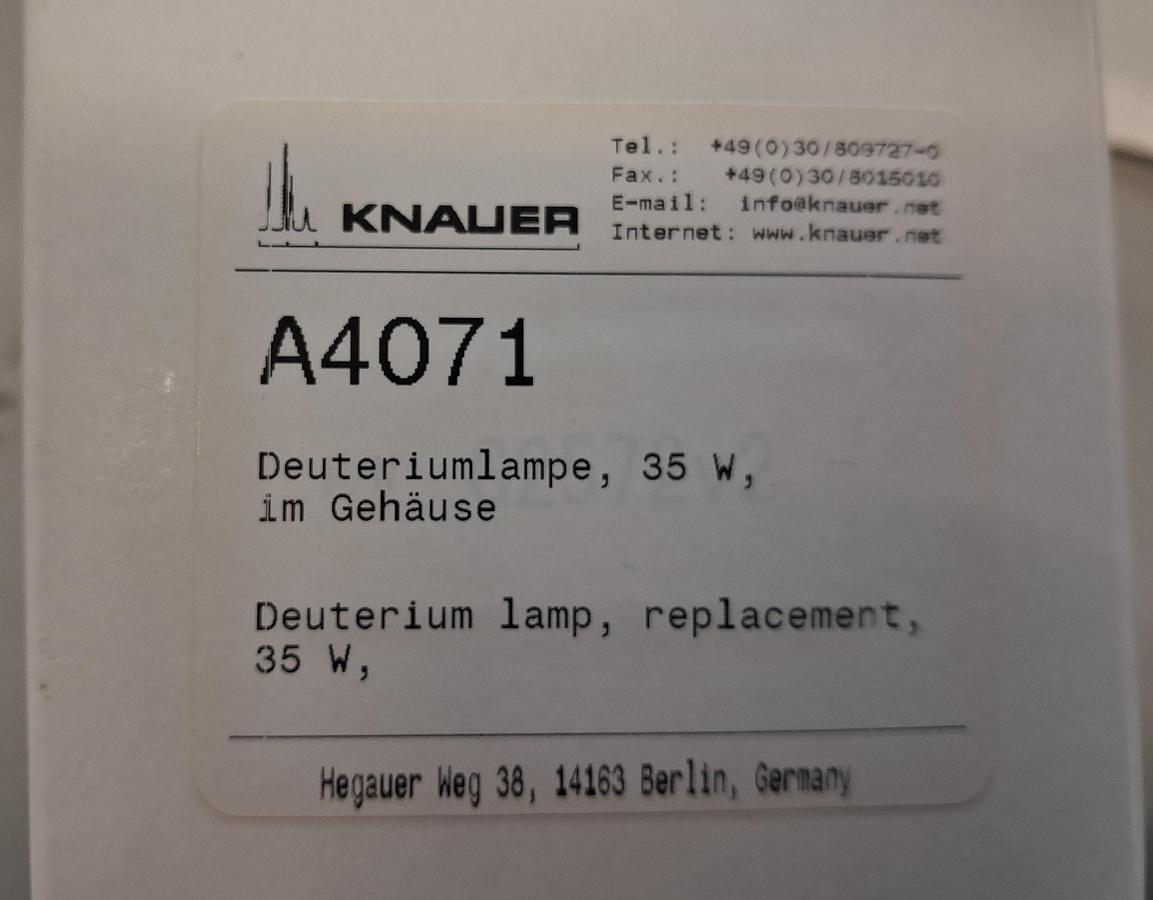 Gebraucht Deuterium Lampe