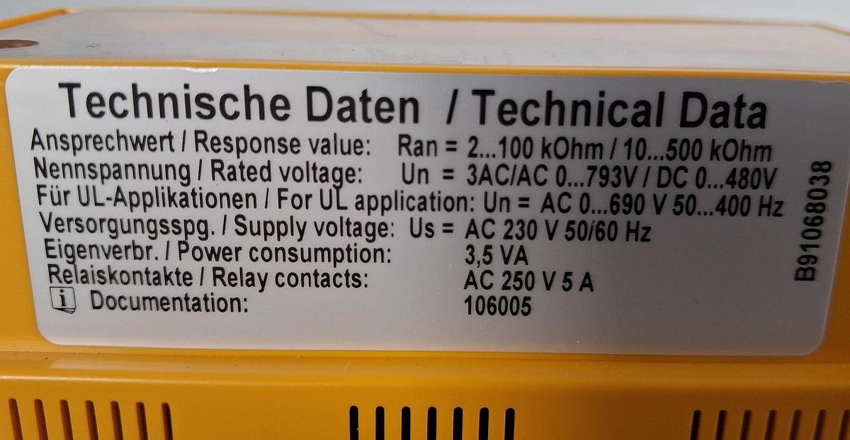 Gebraucht Isolationsüberqachungsberät