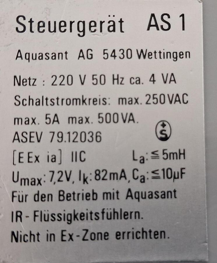 Gebraucht AS1 Aquasant