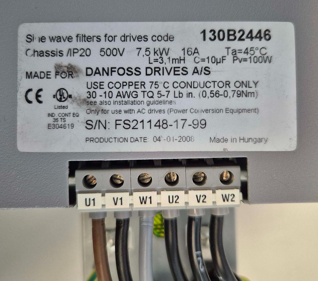 Gebraucht Danfoss Driver - Sine Wave Filter