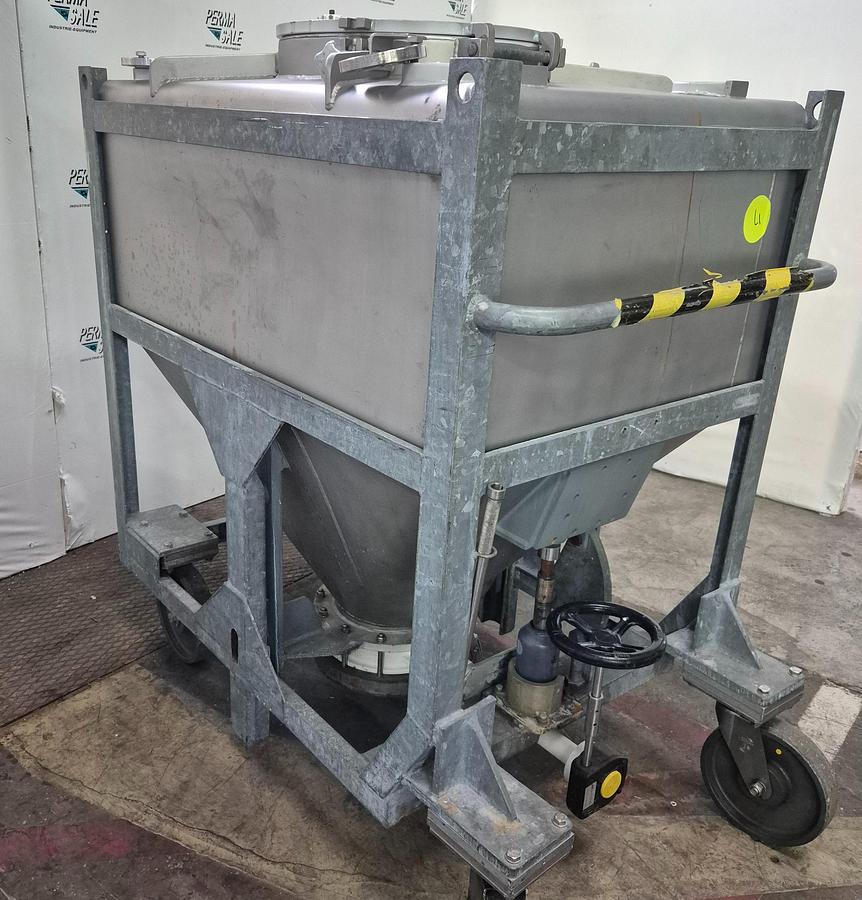 Used 1984 Stöcklin AG IBC-Behälter mit Halar-Beschichtung 630 ltr.