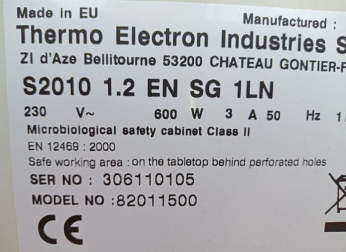 Gebraucht Skan Laborabzug Workstation S2010 1.2