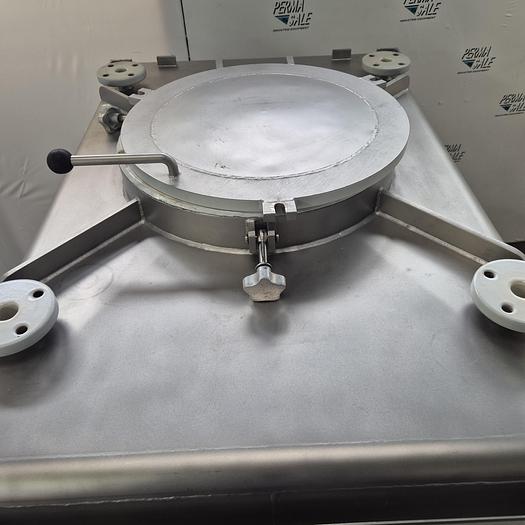 Used Edelstahl-Maurer AG IBC-Behälter mit Halar-Beschichtung 670 ltr.