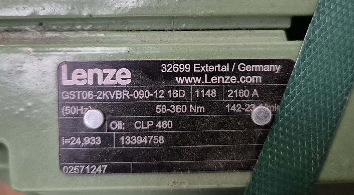 Gebraucht Lenze Getriebemotor GST06-2KVBR mit Motor FN 90S/B-4