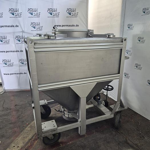 Used Edelstahl-Maurer AG IBC-Behälter mit Halar-Beschichtung 670 ltr.