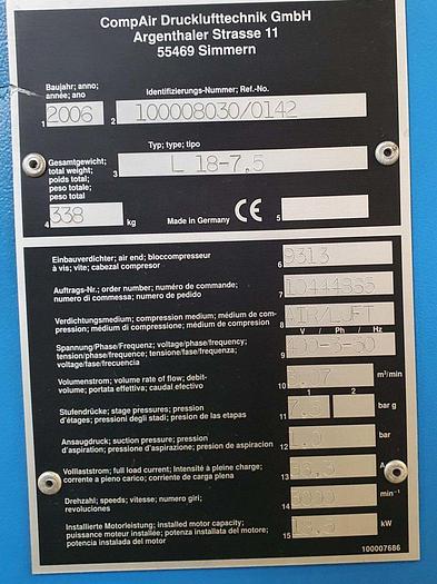 Gebraucht Compair Kompressor L18