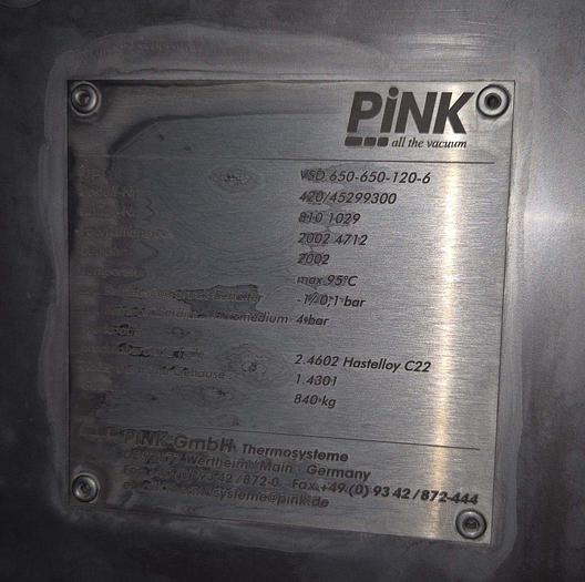 Gebraucht PINK Vakuumkammer VSD 650-650-120-6