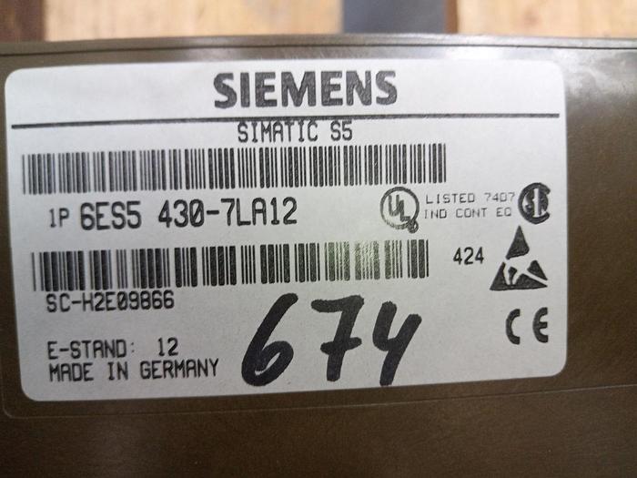 Gebraucht Siemens Simatic Eingangsbaugruppe 6ES5-430-7LA12