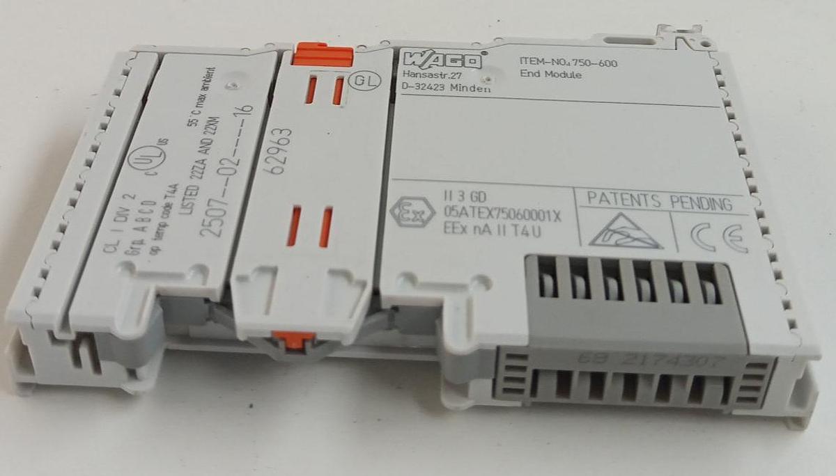 Gebraucht Wago Endmodul ITEM-No750-600