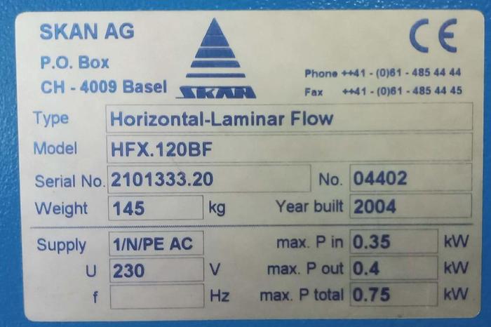 Gebraucht Skan Workstation Laminarflow-Anlage HFX180BF