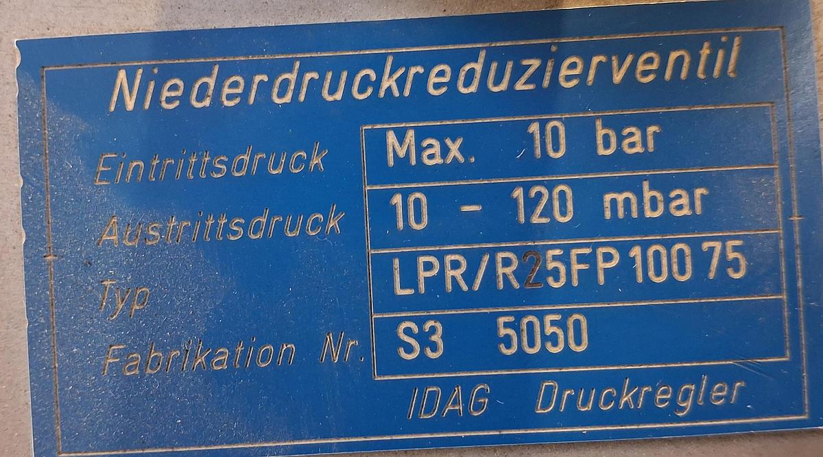 Gebraucht Niederdruckreduzierventil