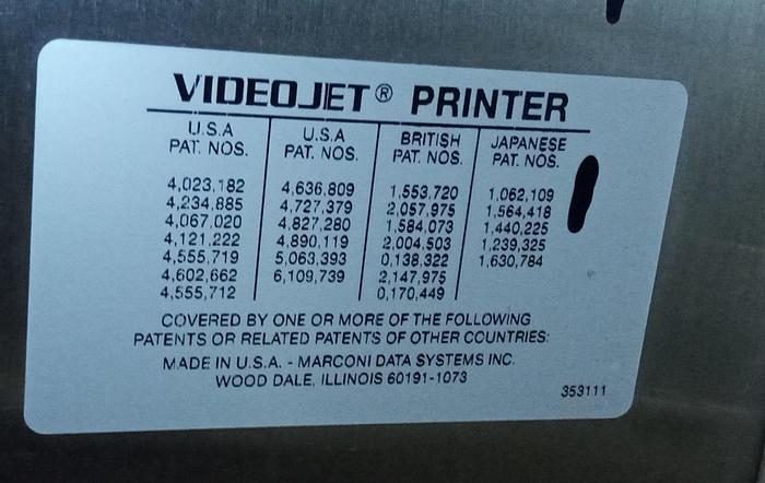 Gebraucht VideoJet Excel Serie 2000 Tinten-Jet-Coder-Drucker