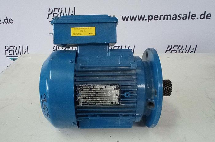 Gebraucht SEW Eurodrive Flanschmotor R73EDT90S-4 1KW