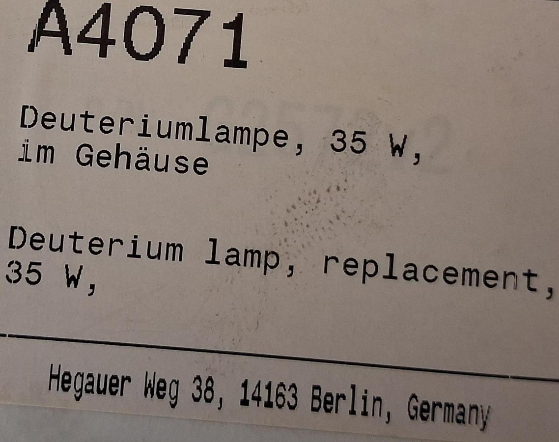 Gebraucht Deuterium Lampe