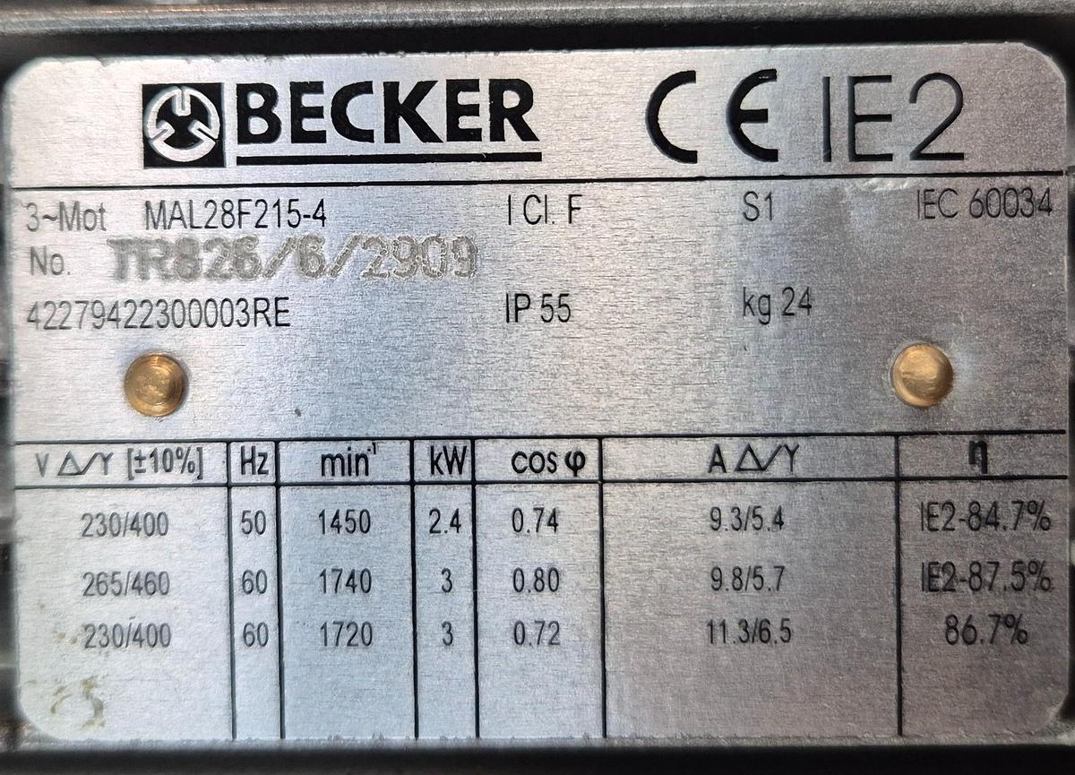 Becker Drehschieber-Vakuumpumpe KVT 3.60
