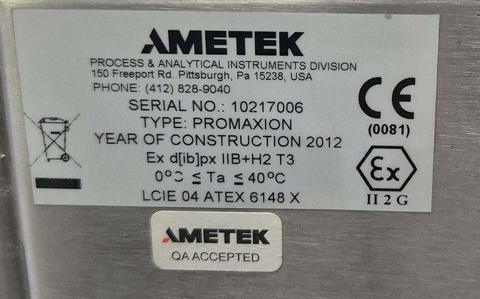 Ametek Dycor ProMaxion Prozess-Massenspektrometer Ungebraucht