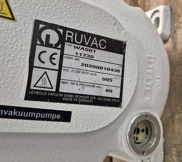 Überholt Ruvac Wälzkolbenpumpe - RUVAC WA501