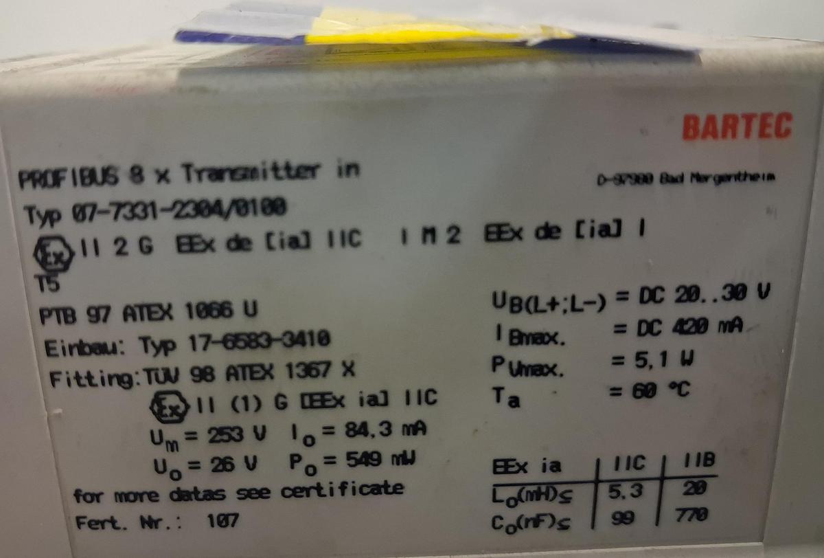 Gebraucht Bartec 3,3