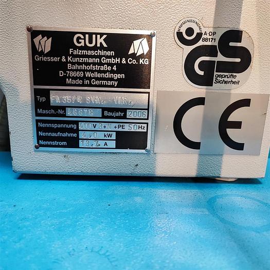 Gebraucht GUK Falzmaschine  FA 35/2 SVA VAR