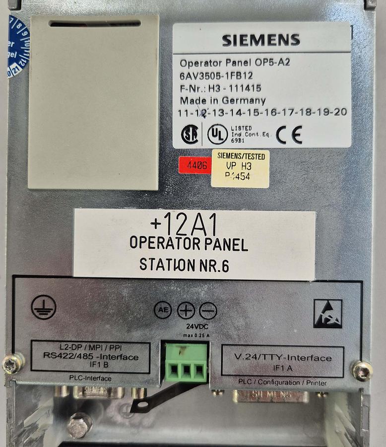 Gebraucht Siemens Coros OP5 / Operator Panel OP5-A2