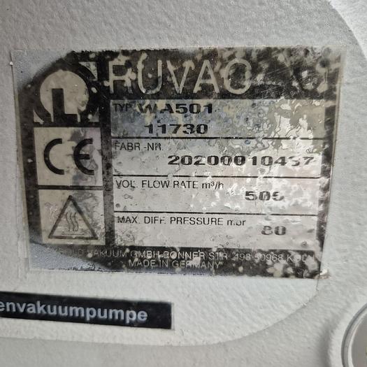 Überholt Ruwac Wälzkolbenvakuumpumpe