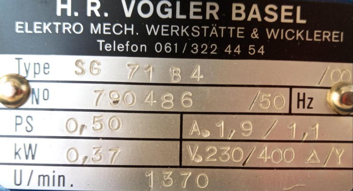 Vogler Fußmotor SG71-B4