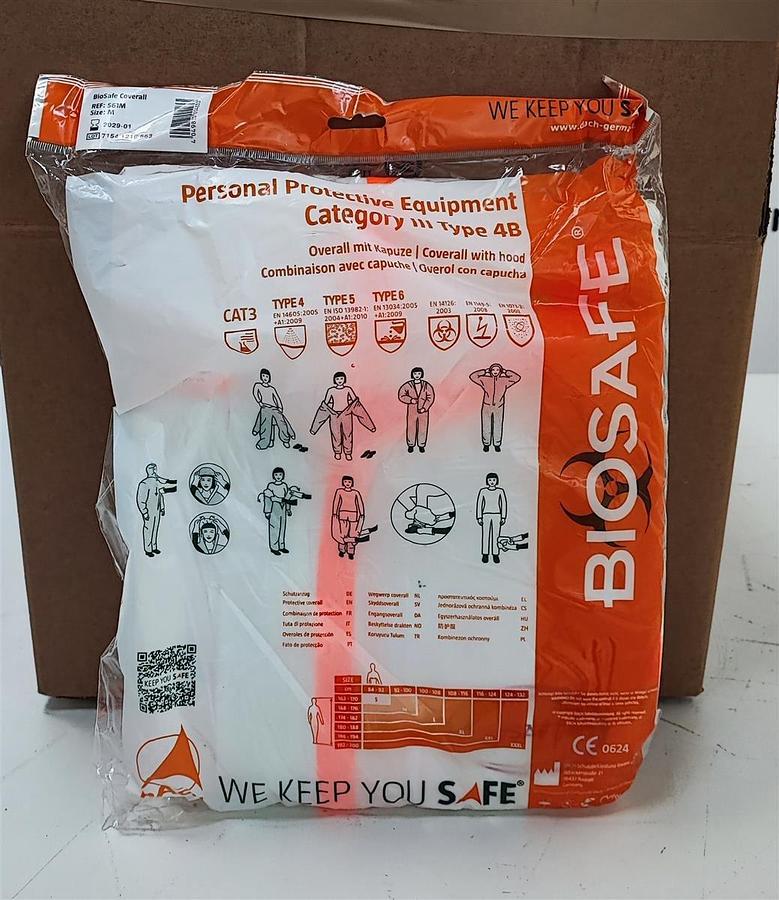 Biosafe Coverall Schutzoverall CAT 3 Gr.M