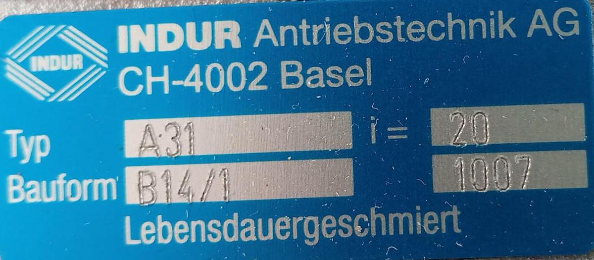 Indur 3 PH Asynchronous Getriebe Motor S6332