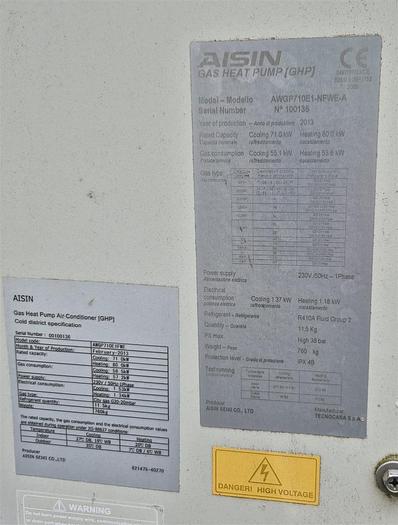Gebraucht Aisin Gaswärmepumpe AWGP560E1-NFWE