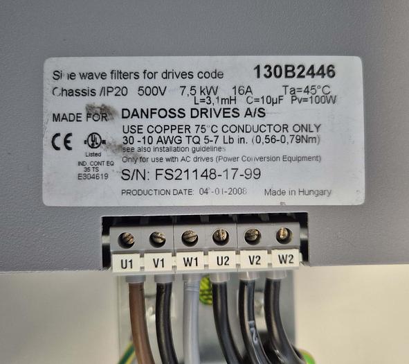 Gebraucht Danfoss Driver - Sine Wave Filter