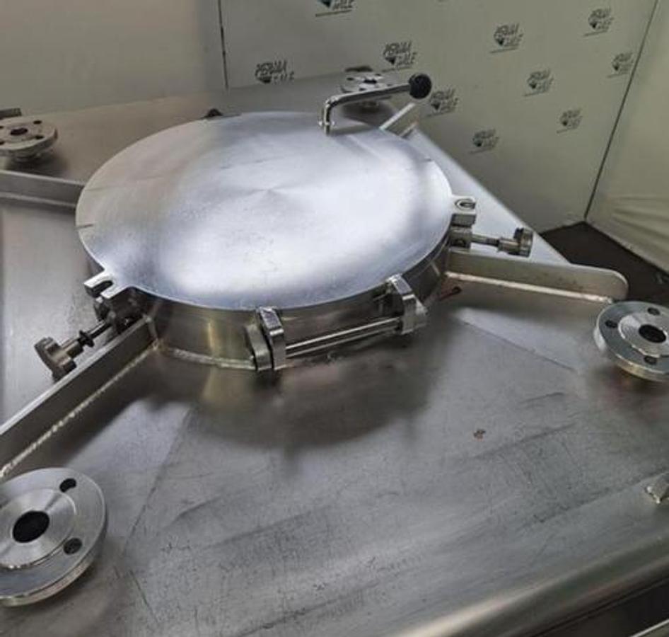 Used Edelstahl-Maurer AG IBC-Behälter mit Halar-Beschichtung 670 ltr.