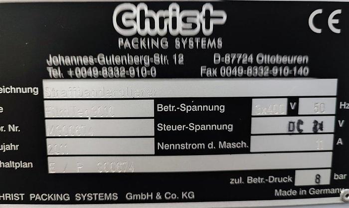 Gebraucht Christ Packing Systems Filmteq 3010 Bündler