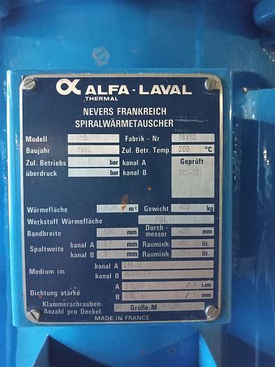 Gebraucht Alfa Laval Spiralwärmetauscher H15 - 9,08 m²