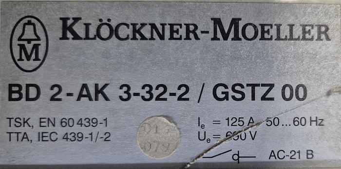 Gebraucht Klöckner-Moeller Lasttrennschalter BD 2-AK 3-32-2 / GSTZ 00