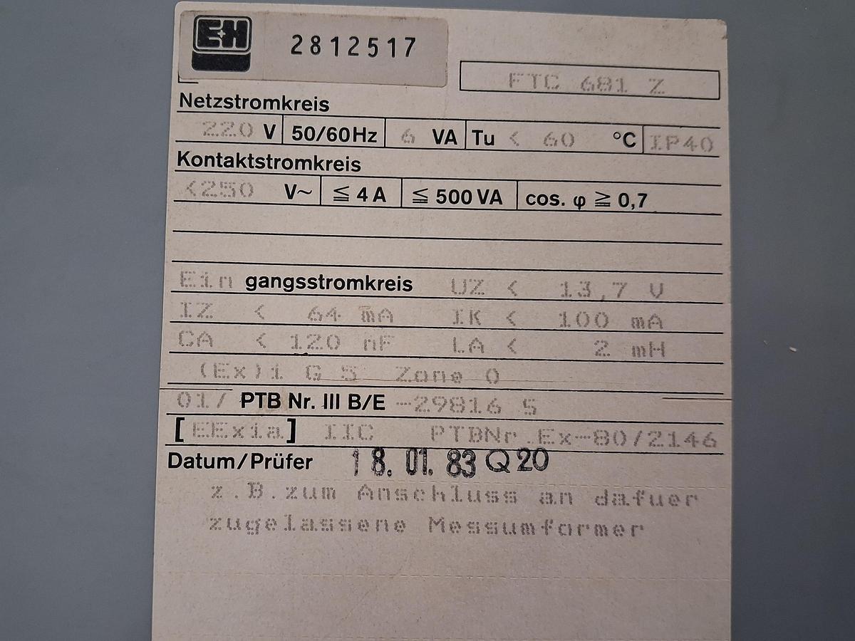 Gebraucht FTC 681 z