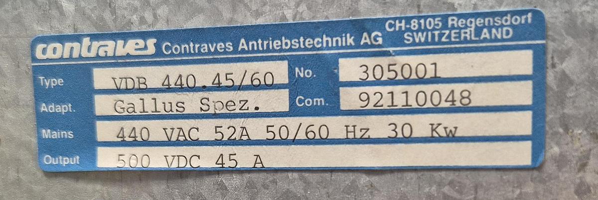 Überholt Contraves Steuerung CPU - VARIDYN COMPACT VDB 440.45/60