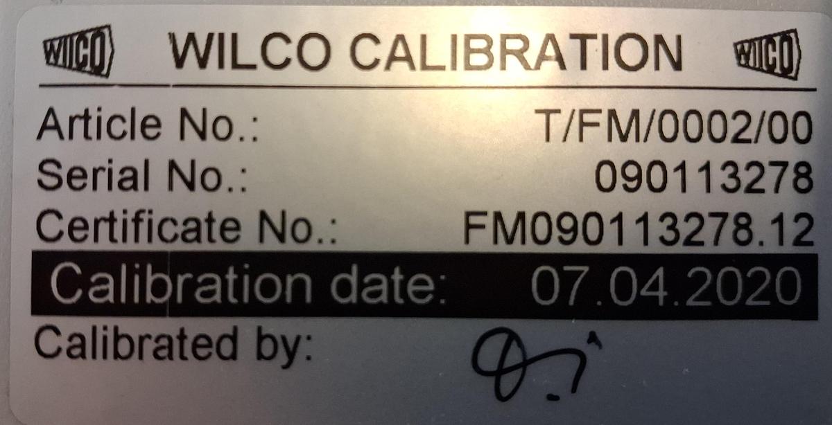 Gebraucht Wilco Calibration