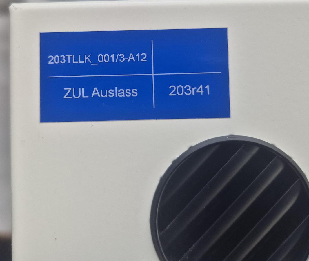 Gebraucht Trox Zuluft-Auslassbox Typ 203TLK.001/3-A12